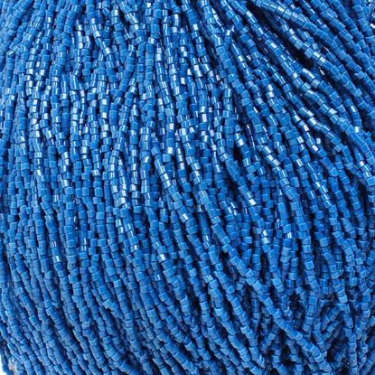 Picture of 2-Cut Size 10/0, Preciosa Czech Seed Bead, Opaque Dark Blue, Sold by the Hank