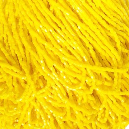Picture of 2-Cut Size 10/0, Preciosa Czech Seed Bead, Opaque Lemon Yellow, Sold by the Hank
