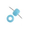 Picture of Plastic Light Blue Opaque Crow Beads, 9x6mm<br />100 Beads