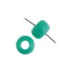 Picture of Plastic Light Turquoise Opaque Crow Beads, 9x6mm<br />100 Beads
