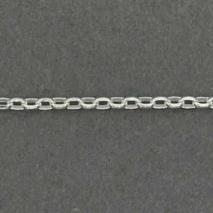 Picture of Sterling Silver Die-Cut Rolo 2.30mm Chain, 20" Length, Made in Italy