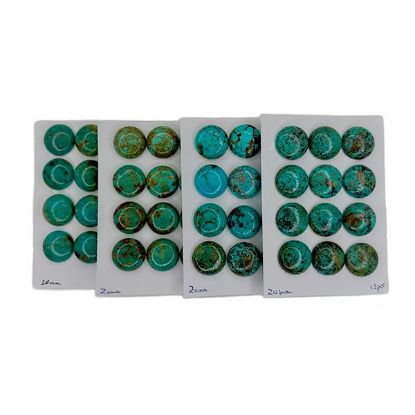 Picture of Stabilized Thunder Creek Turquoise Cabochon, 20mm Round