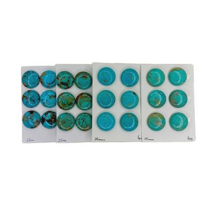 Picture of Stabilized Thunder Creek Turquoise Cabochon, 25mm Round