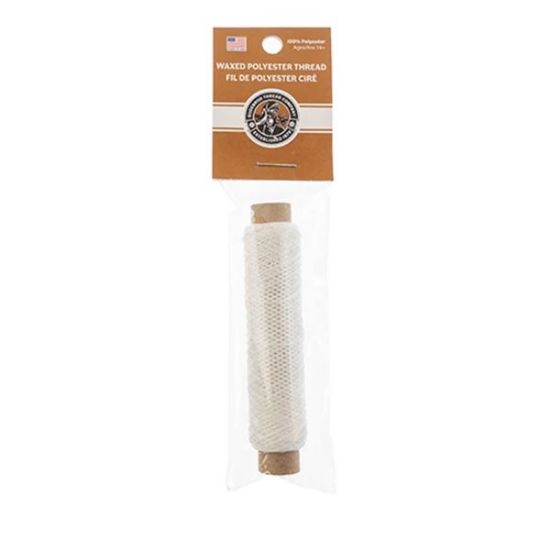 Picture of White Wax Poly Thread 75 Feet .015 Inch