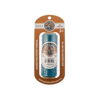 Picture of Turquoise Wax Poly Thread 500 Feet .015 Inch