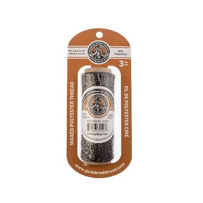 Picture of Dark Beige Wax Poly Thread 500 Feet .015 Inch