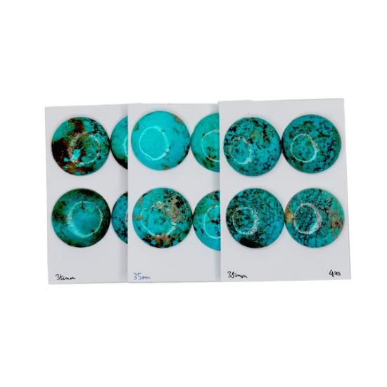 Picture of Stabilized Thunder Creek Turquoise Cabochon, 35mm Round