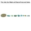 Picture of Extra Small Enhanced Arizona Turquoise Cabochon (No Back)