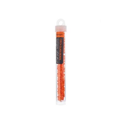 Picture of Czech Glass Rola Beads, Opaque Orange, 4.5mm