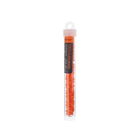Picture of Czech Glass Rola Beads, Opaque Orange, 4.5mm