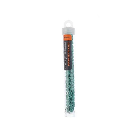 Picture of Czech Glass Rola Beads, Opaque Turquoise, 4.5mm