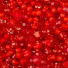 Picture of Craft Beads Star Mix, Red