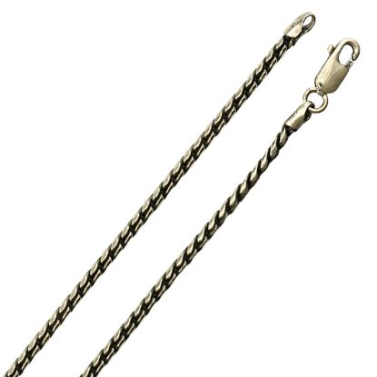 Picture of Sterling Silver Ox Link Bulk Chain, 2.1mm 20" Length