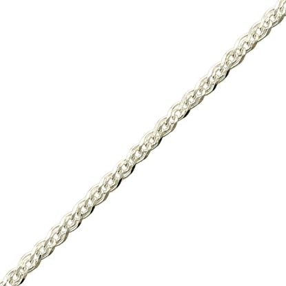 Picture of Sterling Silver Double Flat Bulk Chain, 3.6mm, Sold by the Foot