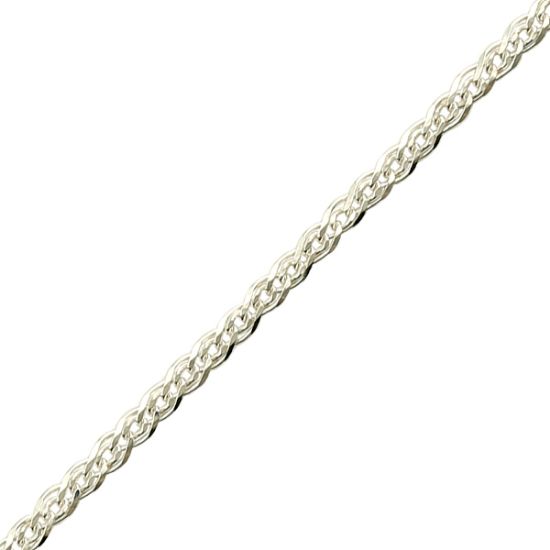 Picture of Sterling Silver Double Flat Bulk Chain, 3.6mm, Sold by the Foot