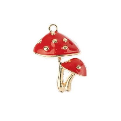 Picture of Sweet & Petite Charms, 26x21mm Mushrooms, 3 pieces