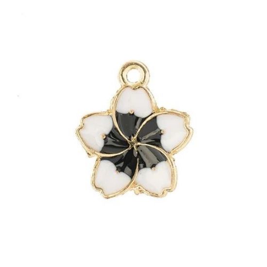 Picture of Sweet & Petite Charms, 13x16mm White Flower, 8 pieces