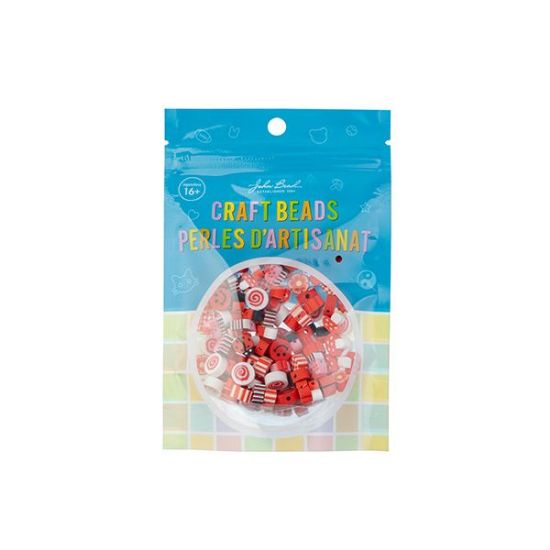 Picture of Craft Beads Bracelet Mix Shapes, Red