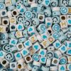 Picture of Craft Beads Mix Discs and Squares, Blue