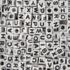 Picture of Craft Beads Mix Square Alphabet, White