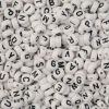 Picture of Craft Beads Mix Disc Alphabet, White