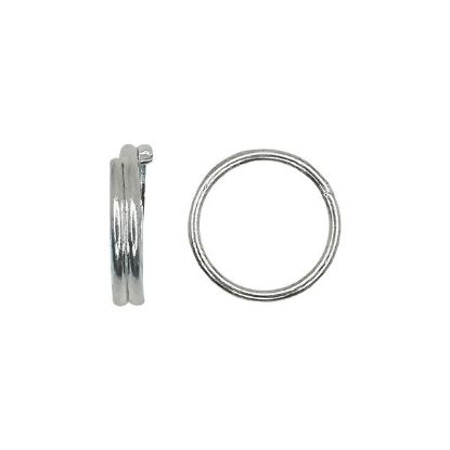 Picture of Silver Plated Split Ring 7mm, sold per pkg of 50