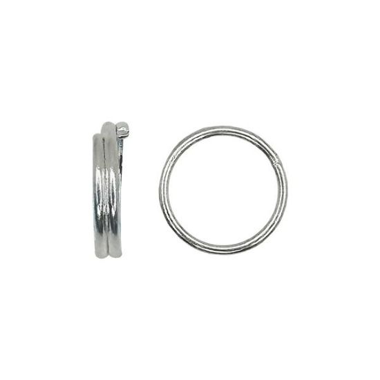 Picture of Silver Plated Split Ring 7mm, sold per pkg of 50