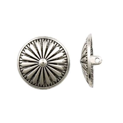 Picture of Silver Plated Base Metal Navajo Concho, 25mm - Unit of 6