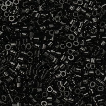 Picture of Opaque Cylin Black Aurora Borealis, Seed Bead, Size 11, Approximately 25 Grams