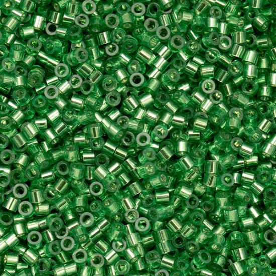 Picture of Cylin Silver Lined Light Green Cylinder Seed Bead Size 11, Approximately 25 Grams