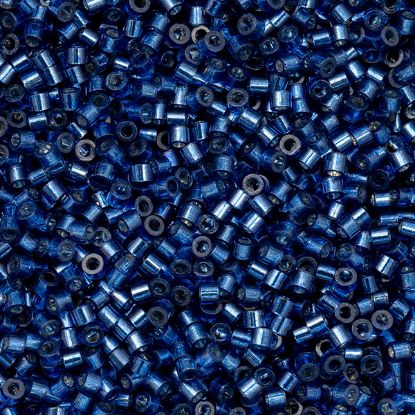 Picture of Cylin Silver Lined Sapphire Cylinder Seed Bead Size 11, Approximately 25 Grams