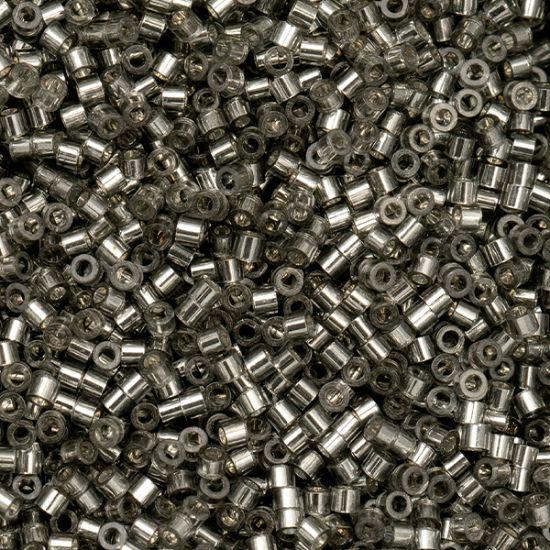 Picture of Cylin Silver Lined Grey Cylinder Seed Bead Size 11, Approximately 25 Grams