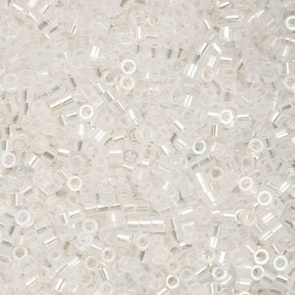 Picture of Cylin Crystal Aurora Borealis Cylinder Seed Bead Size 11, Approximately 25 Grams