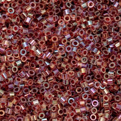Picture of Cylin Red Gold Luster Cylinder Seed Bead Size 11, Approximately 25 Grams