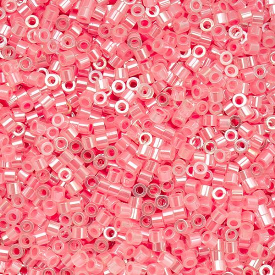 Picture of Cylin Ceylon Crystal Rose Cylinder Seed Bead Size 11, Approximately 25 Grams