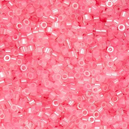 Picture of Cylin Ceylon Dark Crystal Pink Cylinder Seed Bead Size 11, Approximately 25 Grams