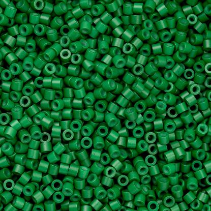 Picture of Cylin Opaque Jade Green Cylinder Seed Bead Size 11, Approximately 25 Grams
