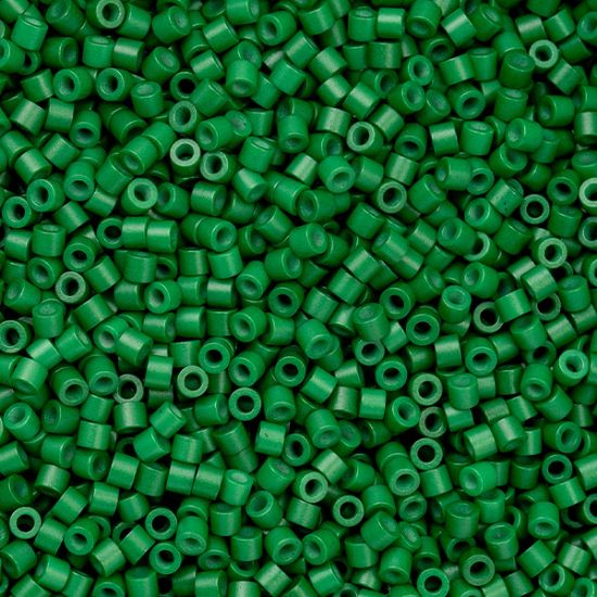 Picture of Cylin Opaque Jade Green Cylinder Seed Bead Size 11, Approximately 25 Grams