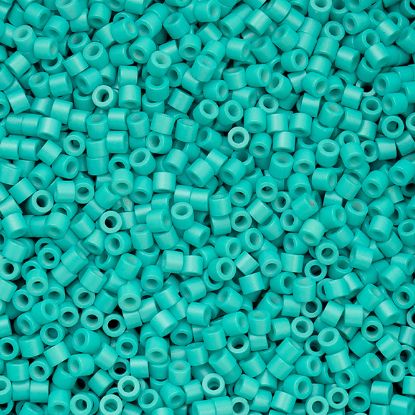 Picture of Cylin Light Turquoise Green Cylinder Seed Bead Size 11, Approximately 25 Grams