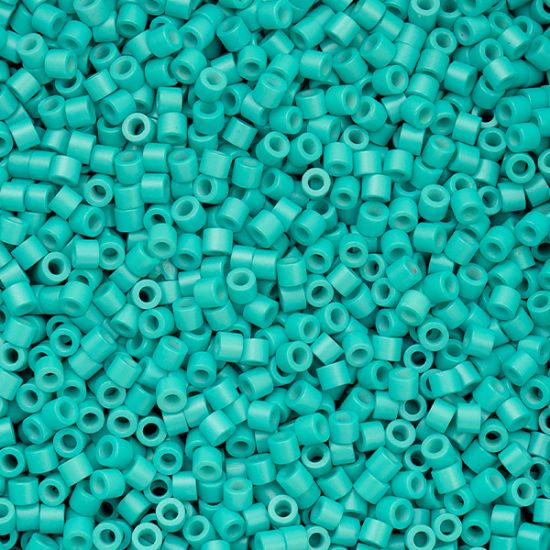 Picture of Cylin Light Turquoise Green Cylinder Seed Bead Size 11, Approximately 25 Grams