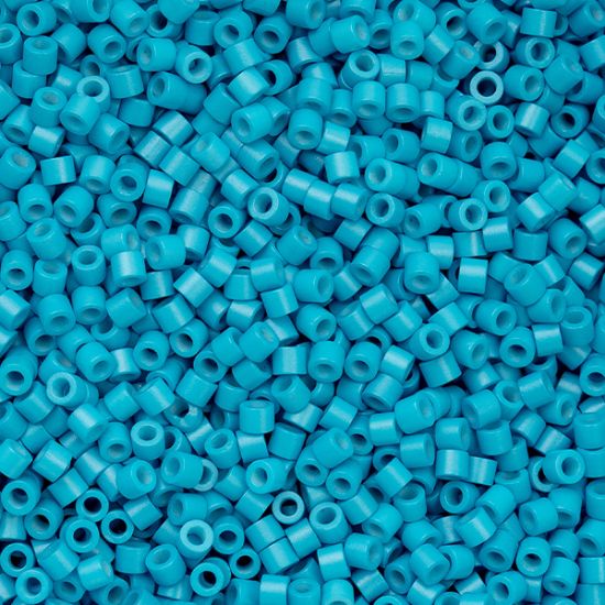 Picture of Cylin Dark Turquoise Blue Cylinder Seed Bead Size 11, Approximately 25 Grams