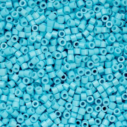 Picture of Cylin Opaque Light Blue Cylinder Seed Bead Size 11, Approximately 25 Grams