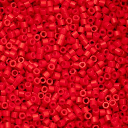 Picture of Cylin Opaque Red Fire Cracker Cylinder Seed Bead Size 11, Approximately 25 Grams