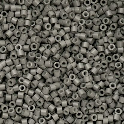 Picture of Cylin Opaque Grey Cylinder Seed Bead Size 11, Approximately 25 Grams