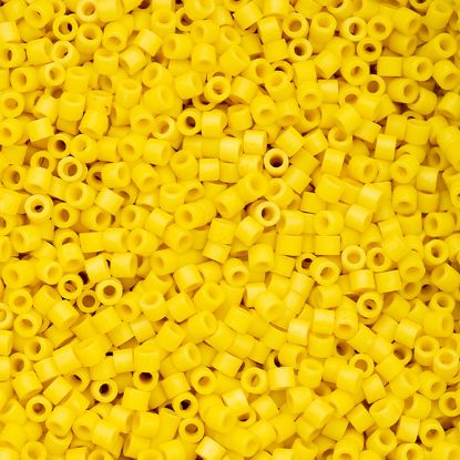Picture of Cylin Matte Yellow Cylinder Seed Bead Size 11, Approximately 25 Grams