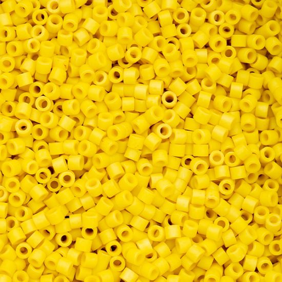 Picture of Cylin Matte Yellow Cylinder Seed Bead Size 11, Approximately 25 Grams