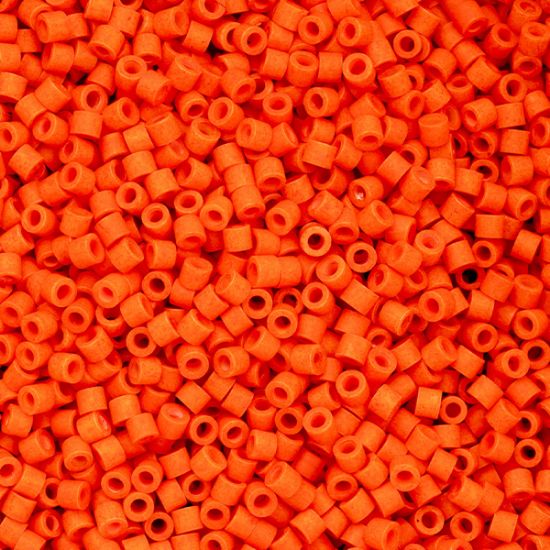 Picture of Cylin Matte Orange Cylinder Seed Bead Size 11, Approximately 25 Grams