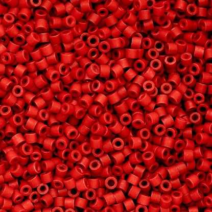Picture of Cylin Matte Red Cylinder Seed Bead Size 11, Approximately 25 Grams