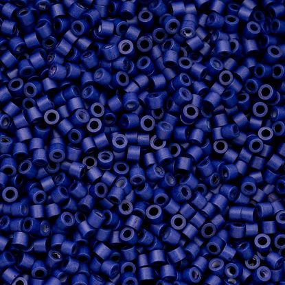 Picture of Cylin Matte Cobalt Blue Cylinder Seed Bead Size 11, Approximately 25 Grams