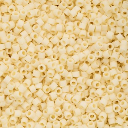 Picture of Cylin Opaque Dark Cream Cylinder Seed Bead Size 11, Approximately 25 Grams